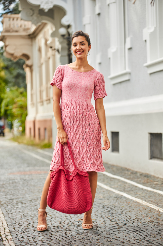 Tasche mit Blattmusterrand | Anleitungsheft | Wolle Silky | Stricken | Regina Bühler, Pro Lana Tasche mit Blattmusterrand | Anleitungsheft | Wolle Silky | Stricken | Regina Bühler, Pro Lana