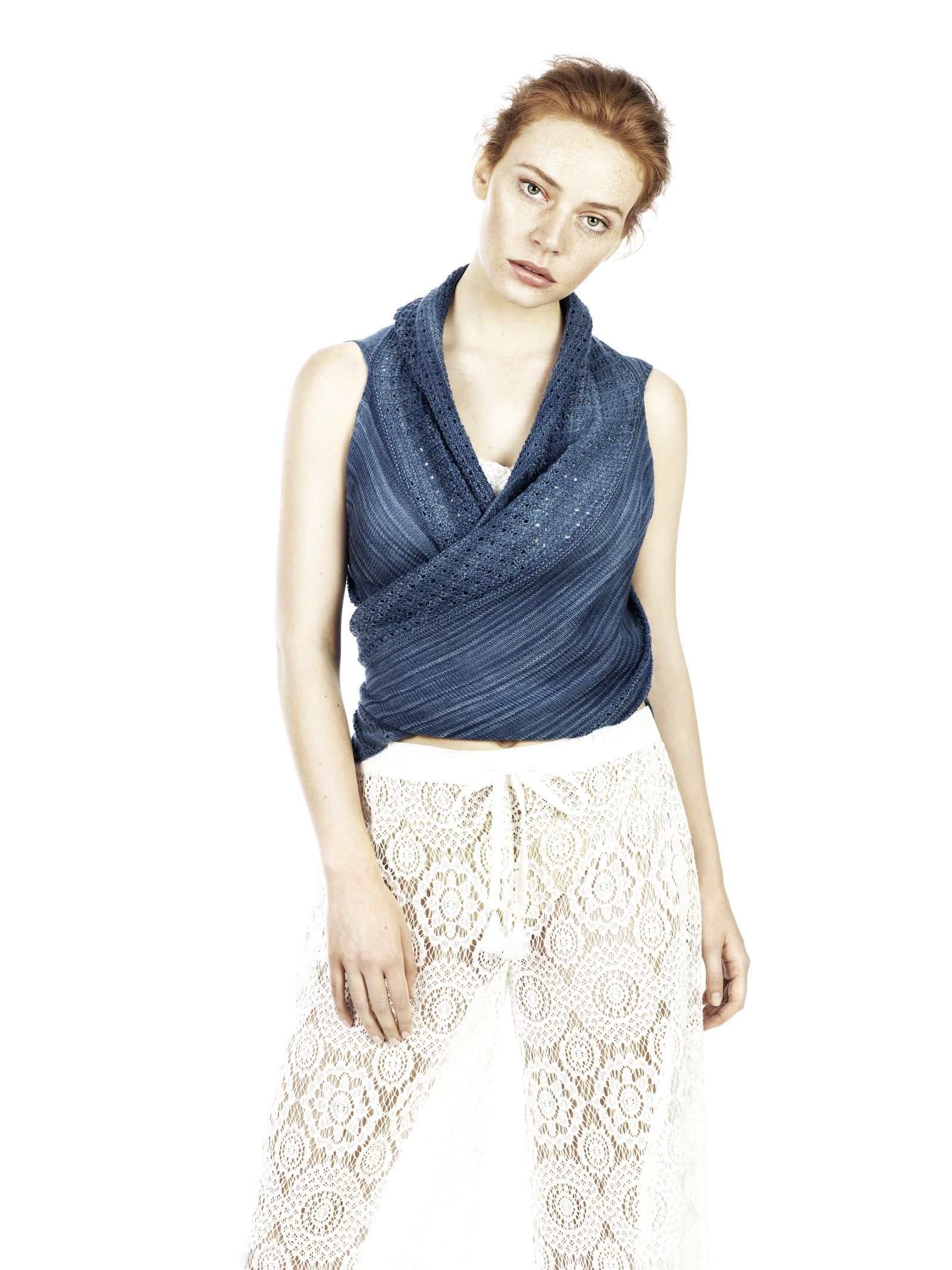 Wickelcape Quendale | Anleitungsheft | Wolle 6 Karat  | Stricken | Anna-Maria Busch