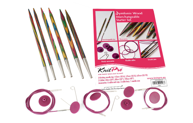 Nadelspitzen Set Starter Symfonie Holz von knit pro