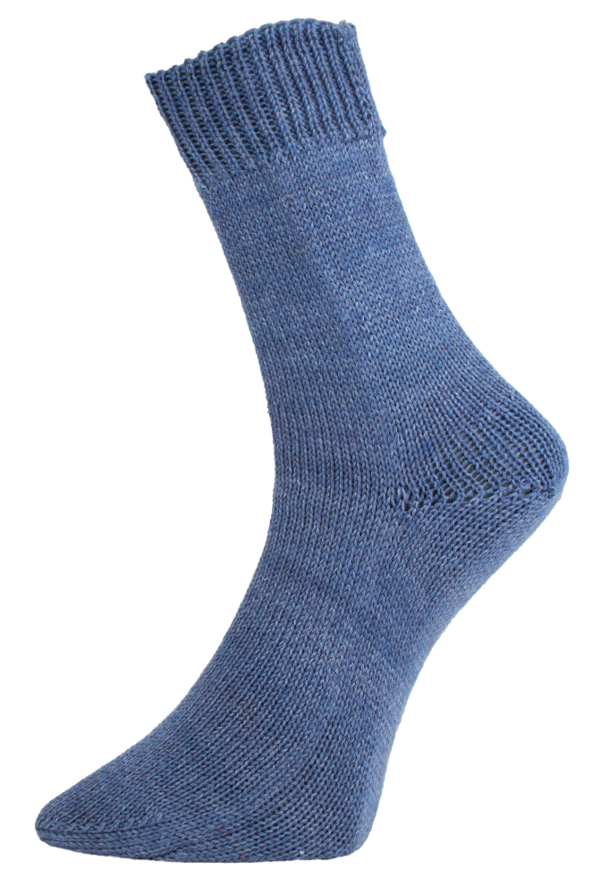 Golden Socks Business Bamboo - 4-fach Sockenwolle von Pro Lana 0502 - blau melange
