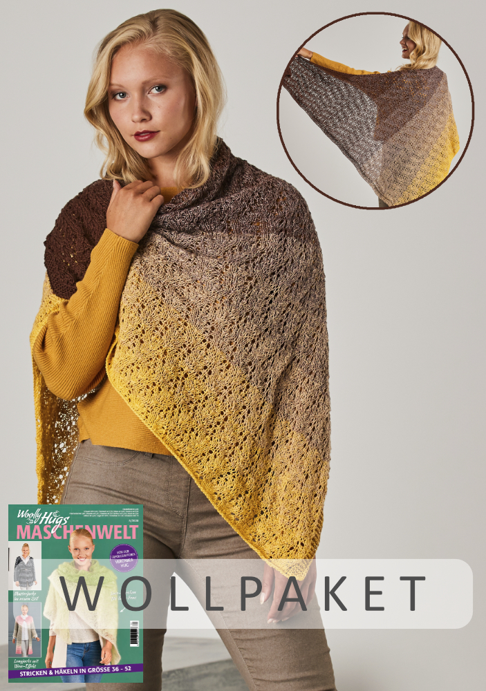 Tuch Louvre | Anleitungsheft | Wolle BOBBEL cotton 800m  | Stricken | Veronika Hug, Woolly Hugs