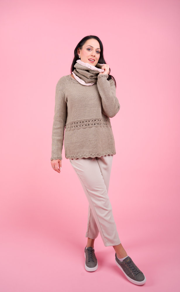 Loop mit Bogenkanten | Anleitungsheft | Wolle Merino Mix 90  | Stricken | Pro Lana