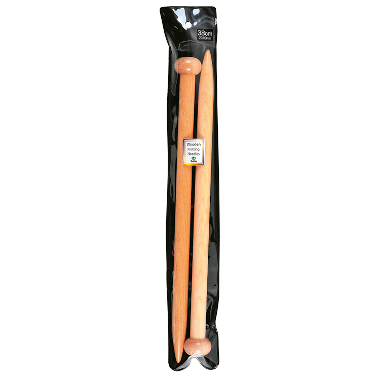 Jackenstricknadel Holz von Tulip 38 cm 20,00 mm