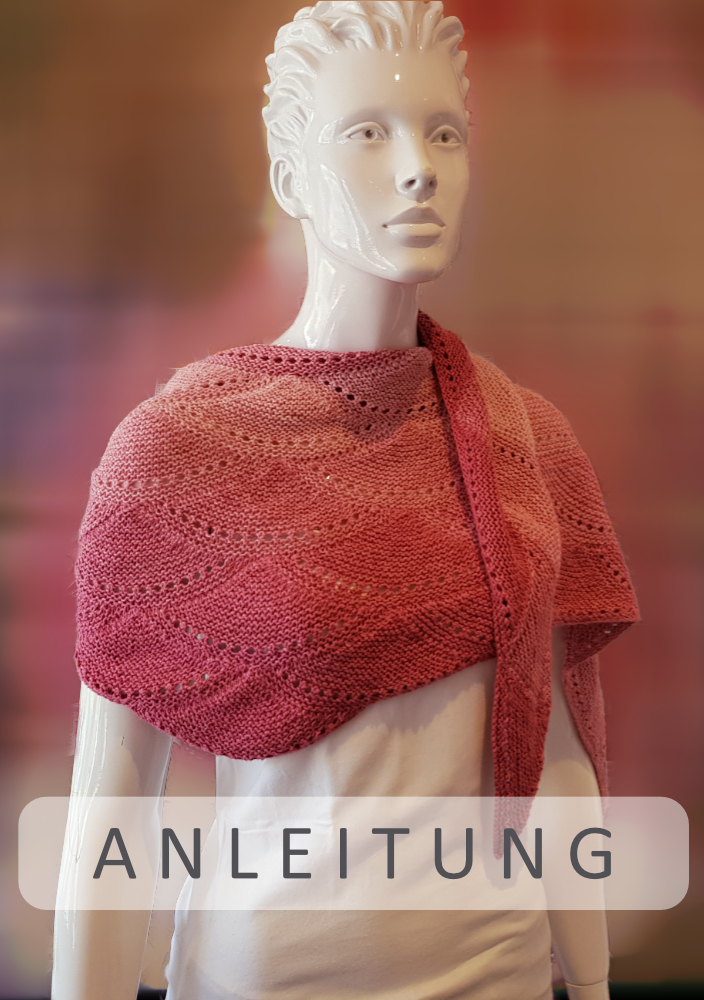 Dreiecktuch Fading Colours | Einzelanleitung | Wolle 1-2-3 Ideen  | Stricken | Annemarie