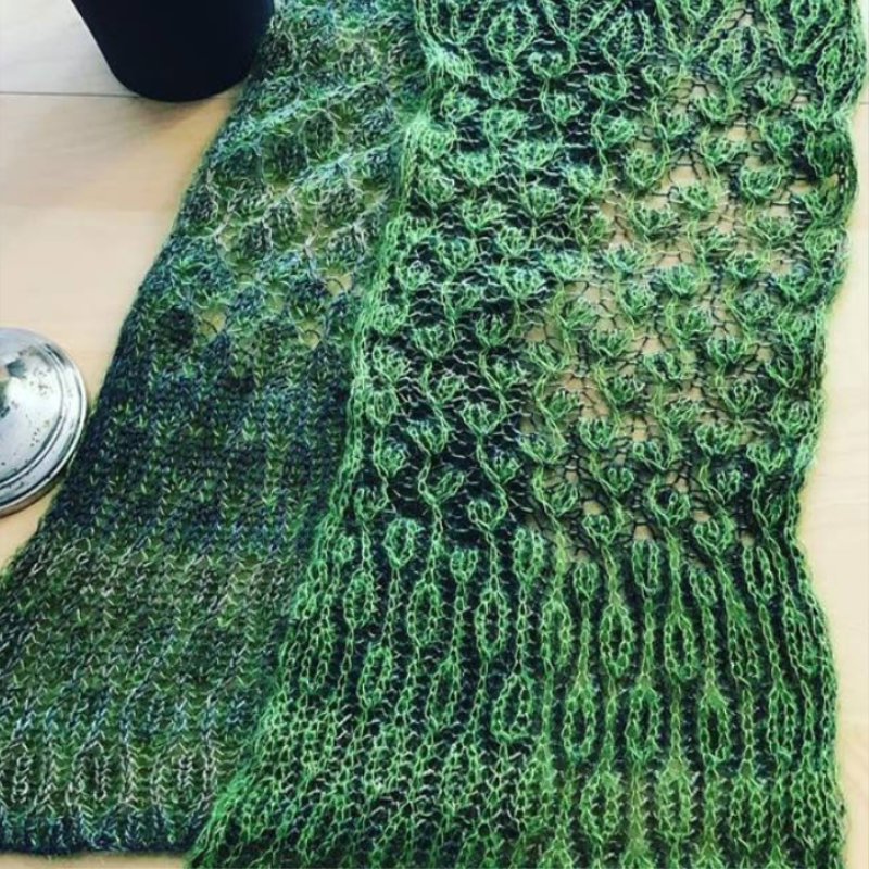 Schal / Stola - Der Prinzessinen Traum | Einzelanleitung | Wolle Starwool Lace Color Linie 97  | Stricken | Sylvie Rasch