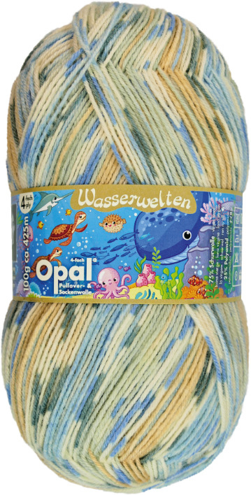 OPAL Color 4-fach Sockenwolle Wasserwelten - 11142 - Sandbank