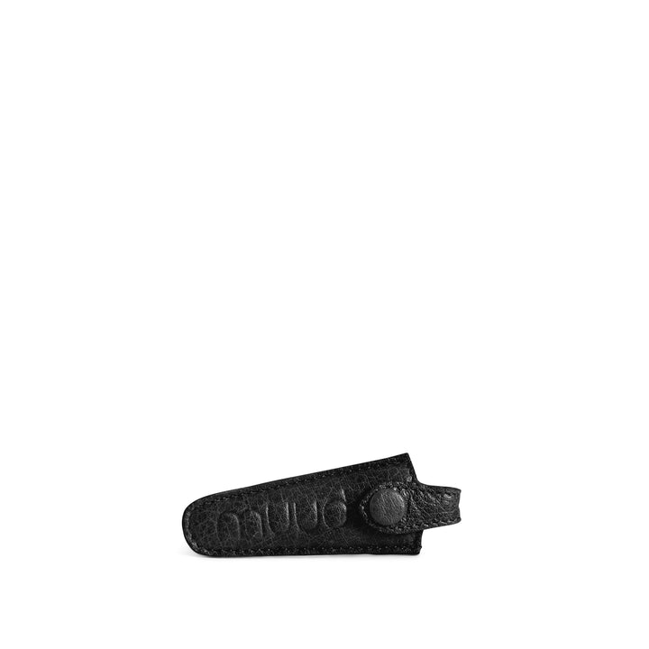 espoo - scherenetui, handgefertigt aus Echtleder von muud black