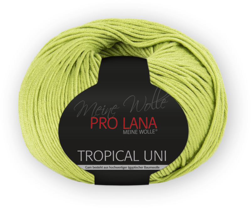 Tropical Uni von Pro Lana 0074 - apfel (passend zu Colorfarbe 0084)
