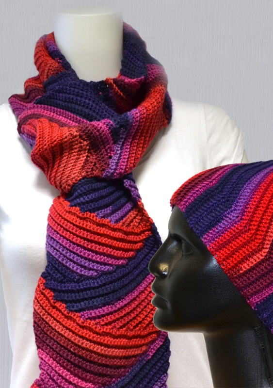 Mütze & Schal Feuerwerk | Einzelanleitung | Wolle Starwool Linie 4 Design Color  | Häkeln | Annemarie