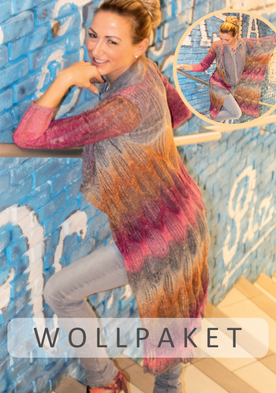 Strickweste Elegance | Wollpaket mit 1-2-3 Ideen | Stricken