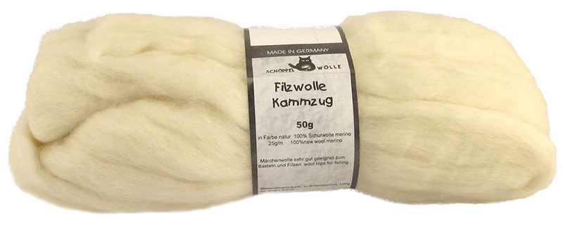 Filzwolle Kammzug