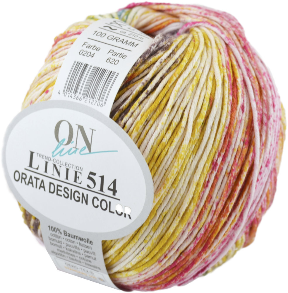 Orata Design Color Linie 514 von ONline 0204 - orange gelb violett