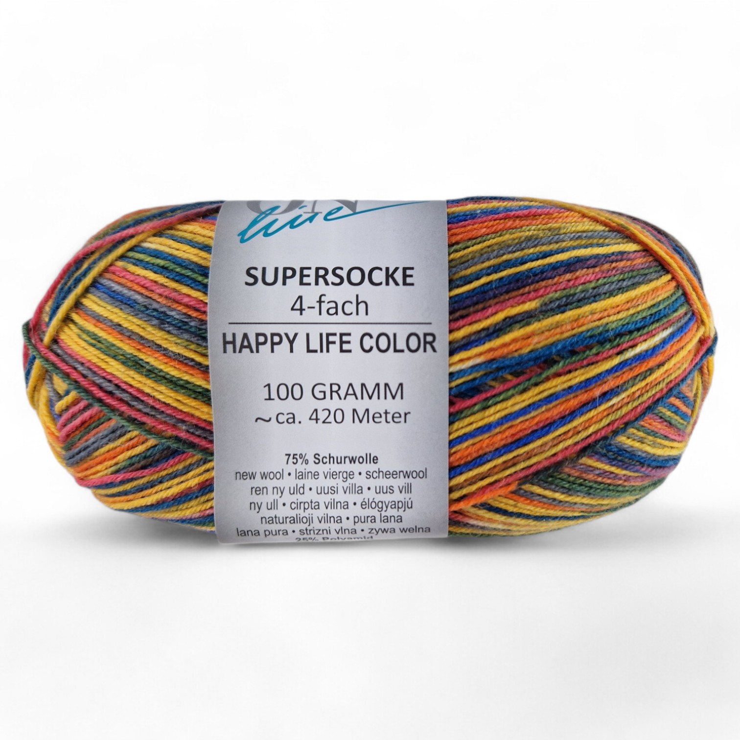 Supersocke Happy Life Color 4-fach von ONline