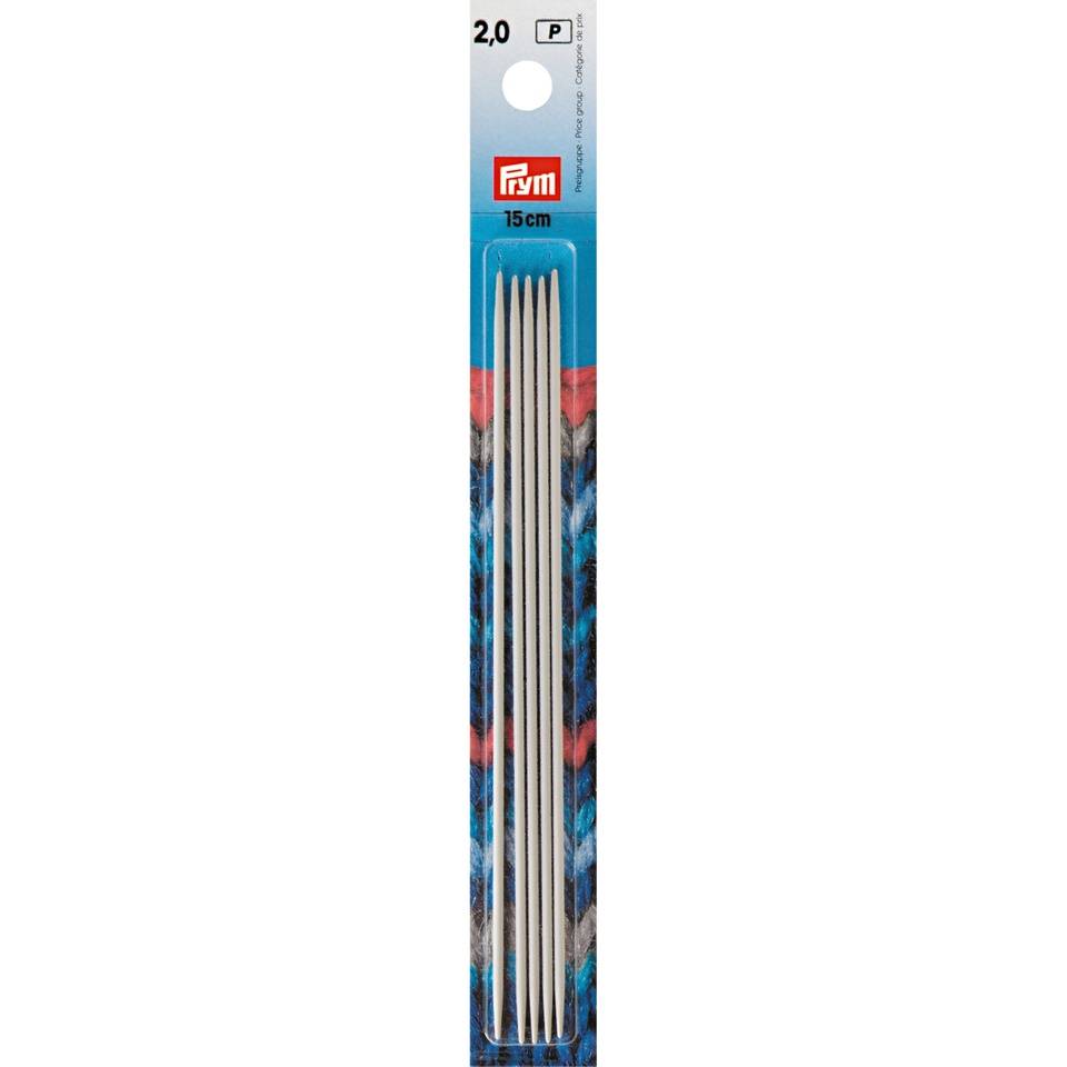 Nadelspiel Aluminium grau von Prym 15 cm 3,50 mm