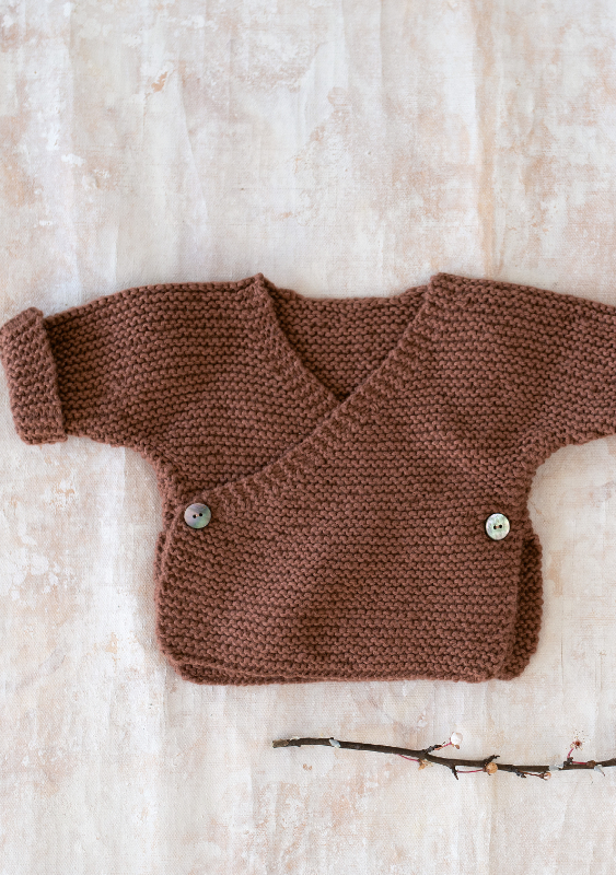 Baby-Pulli Cutie Pie | Wollpaket mit Cotton Wool | Stricken