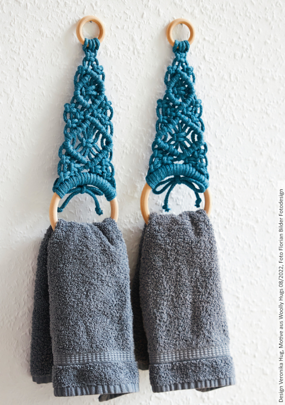 Handtuchhalter | Anleitungsheft | Wolle Macramé  | Makramee Knoten | Veronika Hug, Woolly Hugs, Christophorus Verlag