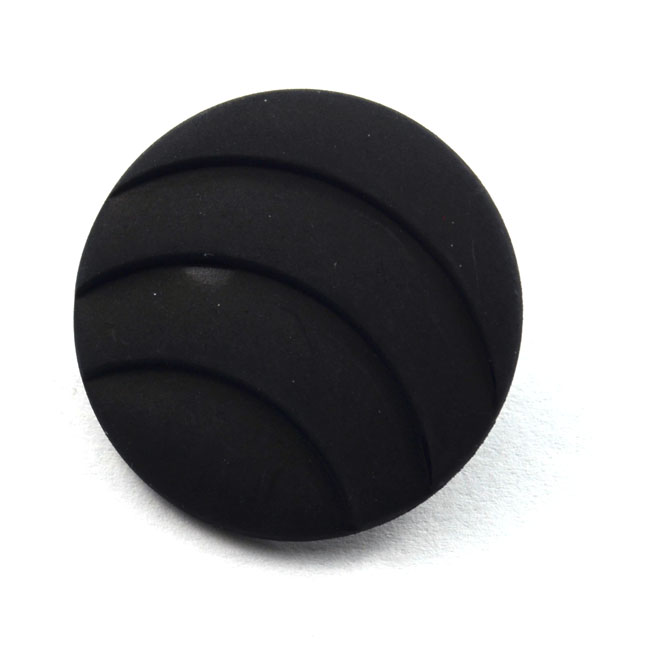 Modeknopf mit eingravierten Bögen 30 mm schwarz von Dill