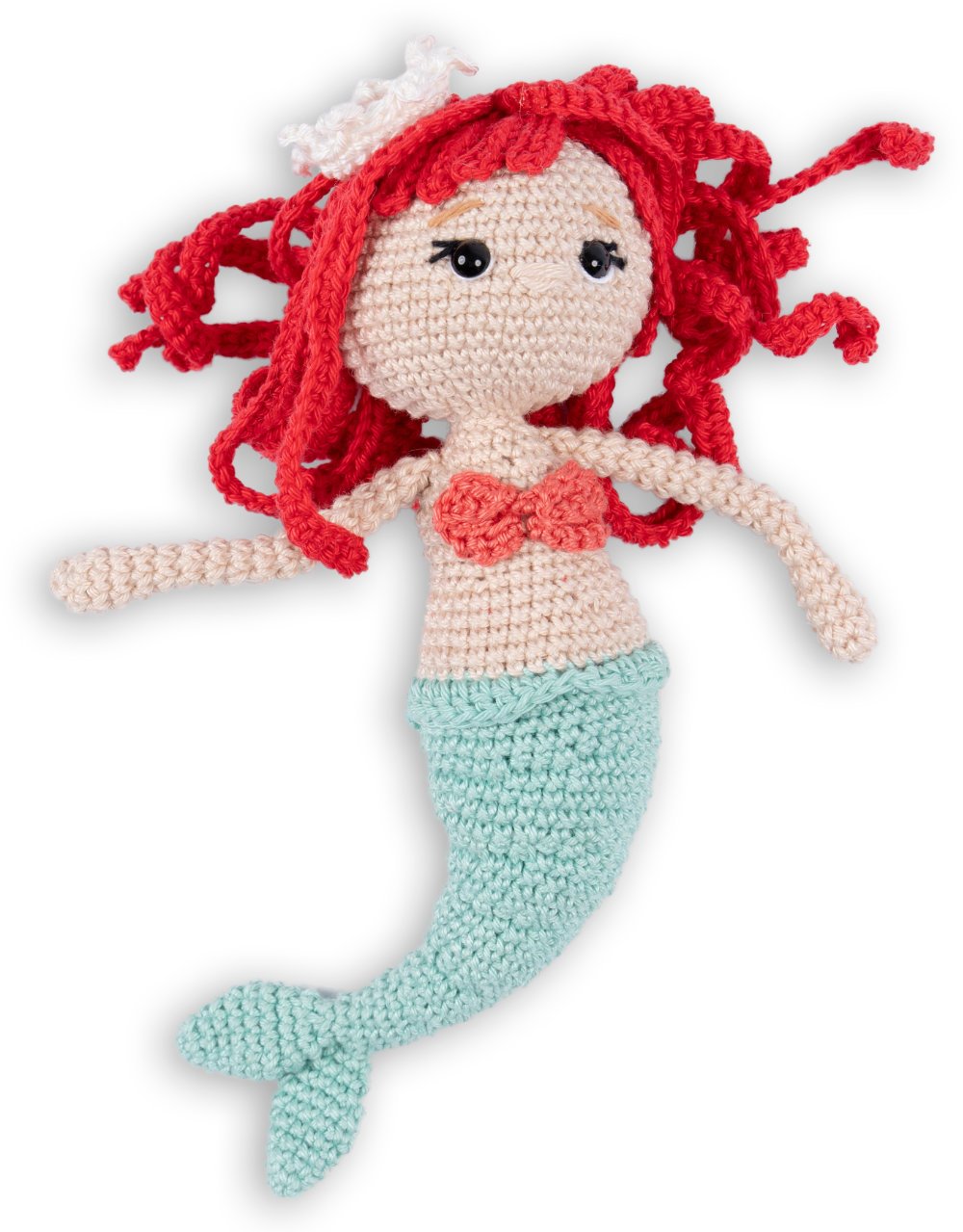 Meerjungfrau Leni - MyGurumi  | Wollpaket mit Basic Cotton 0061 - lagune | Häkeln | @magicloopscrochet Cansu Deniz-Öztürk