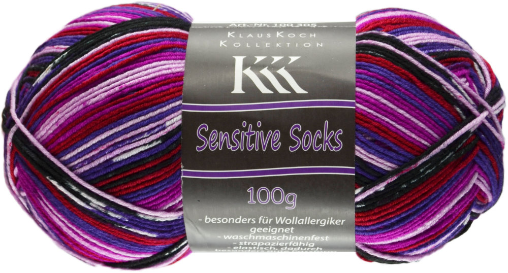 Sensitive Socks Color von KKK 0027 - rosa/lila/schwarz