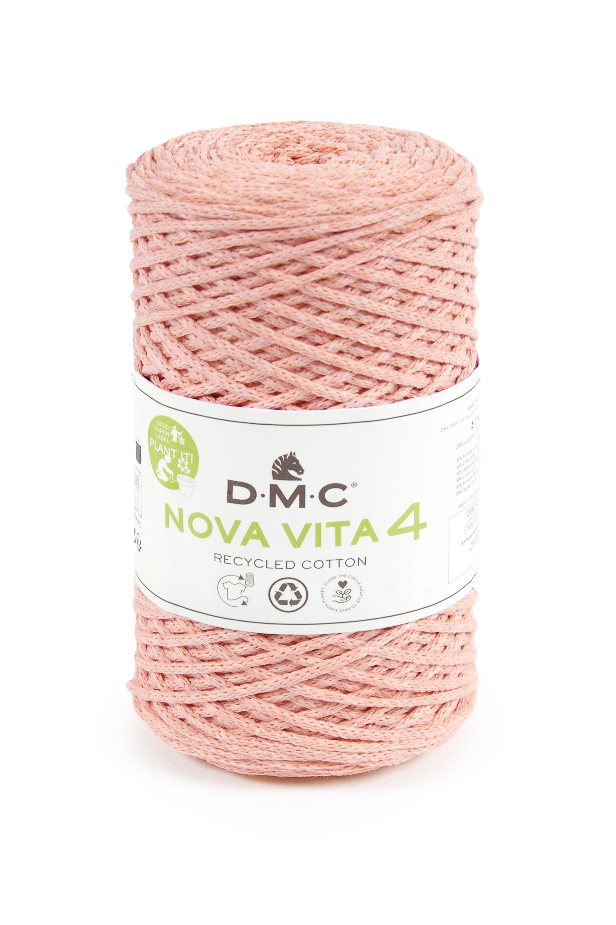 Nova Vita 4 Häkel- Makramee und Strickgarn von DMC 0104 - rosa