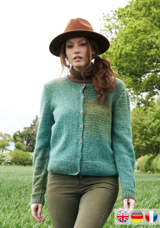 Jacke Abbey | Wollpaket mit Felted Tweed Colour | Stricken