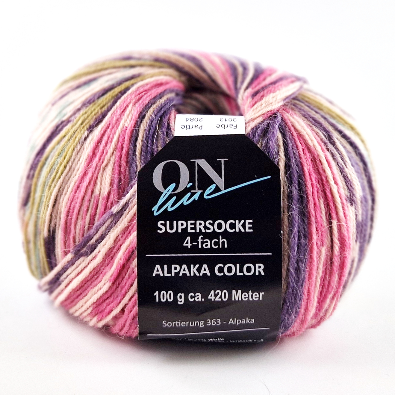 Supersocke Alpaka Color 4-fach von ONline 3013 Supersocke Alpaka Color 4-fach von ONline
