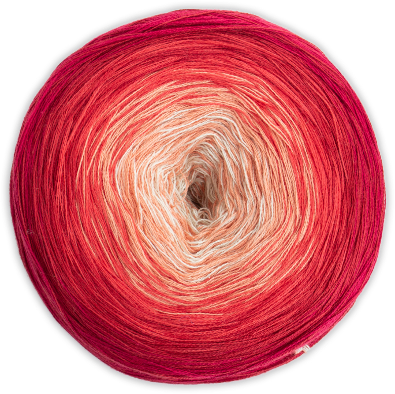 Bobbel Cotton XXL von Woolly Hugs 0601 - lachs / rot