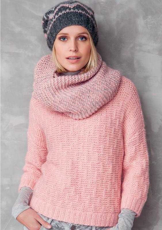 Pulli mit Rippenstrukturmuster | Einzelanleitung | Wollpaket mit Lanalpaco  | Stricken | Schulana