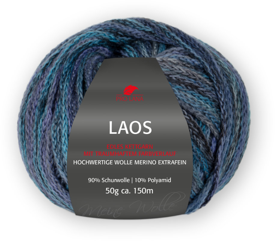 Laos Kettgarn von Pro Lana 0086 - nacht