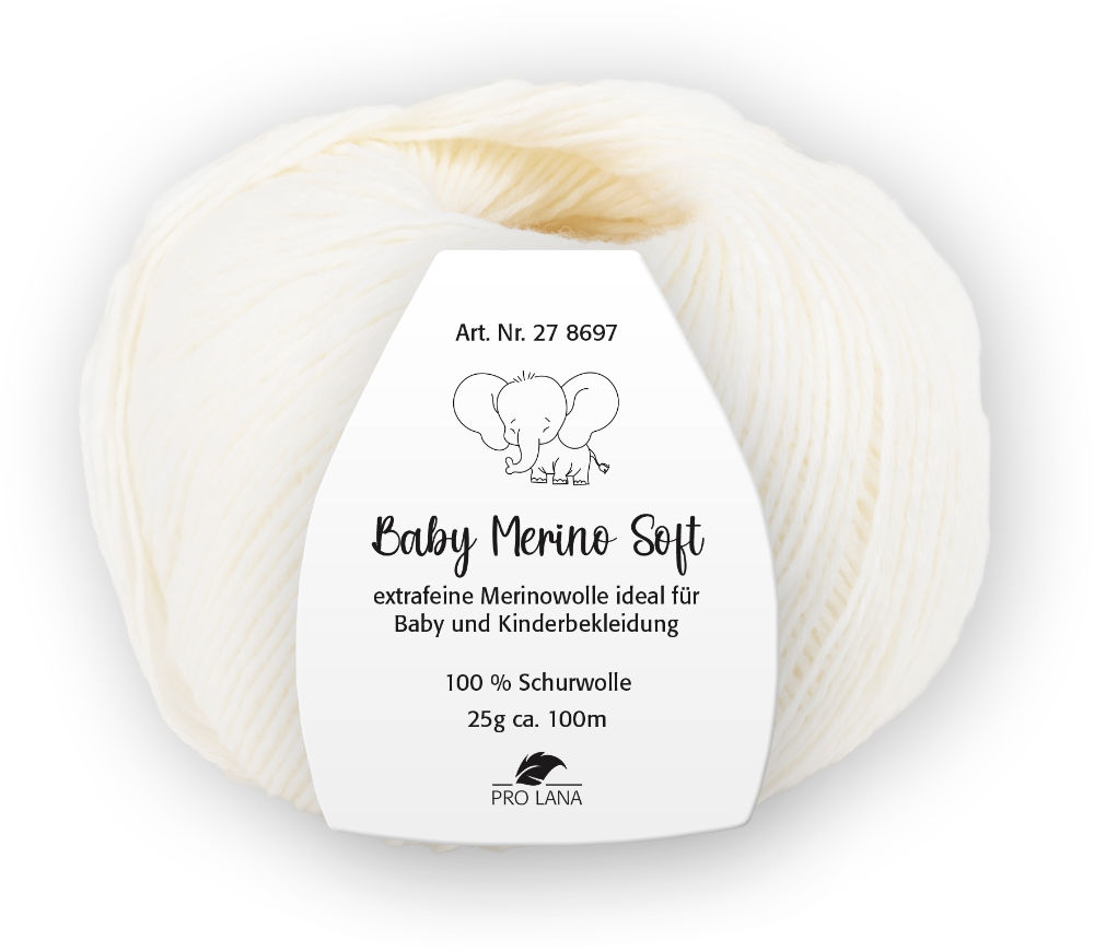 Baby Merino soft von Pro Lana 0001 - weiß