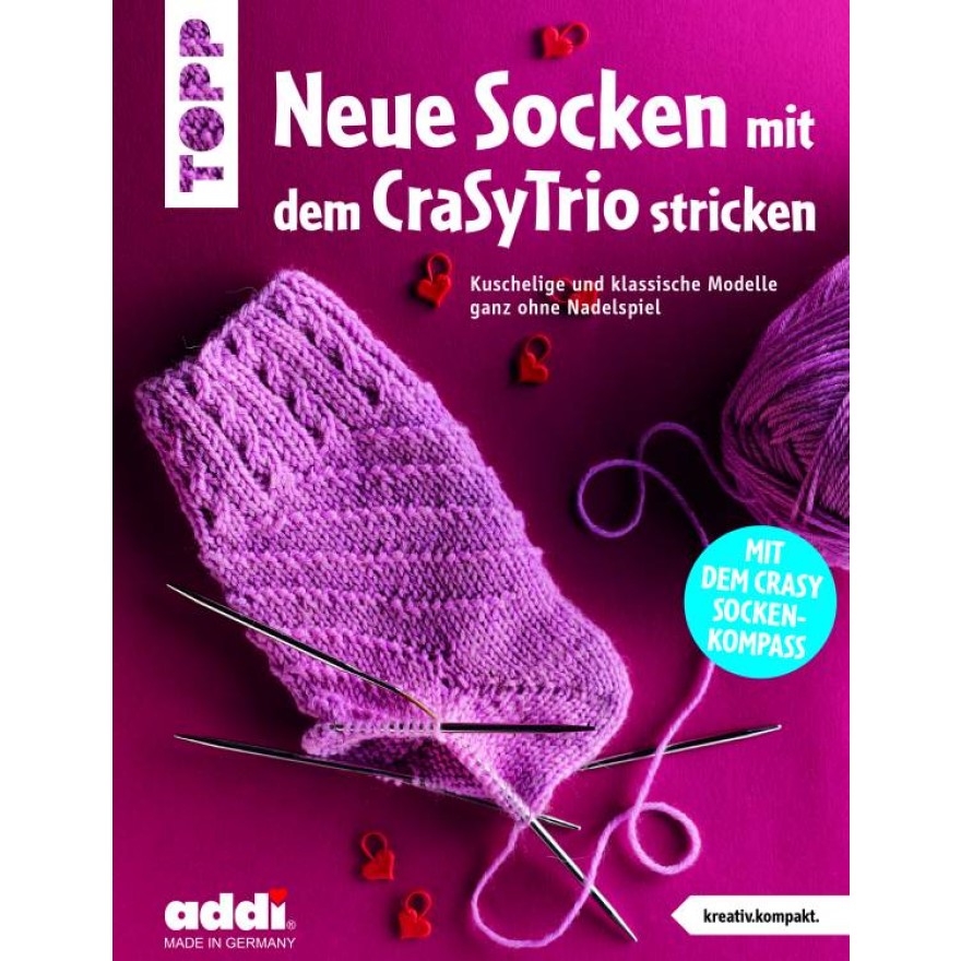 Neue Socken mit dem CraSyTrio stricken - Kuschelige und klassische Modelle ganz ohne Nadelspiel