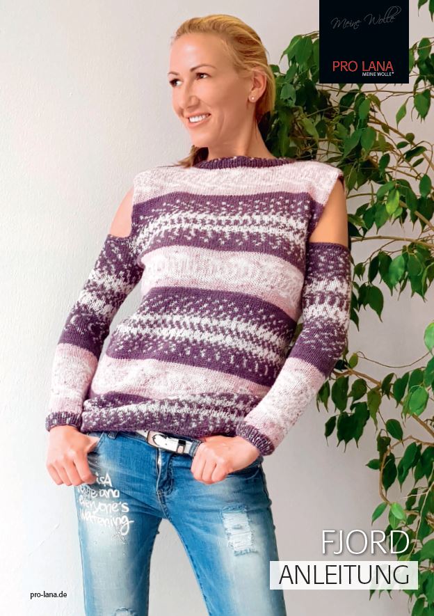 Pullover Shoulder Free | Wollpaket mit Fjord Socks - 4-fach Sockenwolle | Stricken