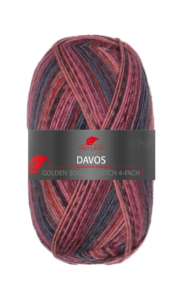 Davos - Golden Socks Stretch - 4-fach Sockenwolle von Pro Lana 0004