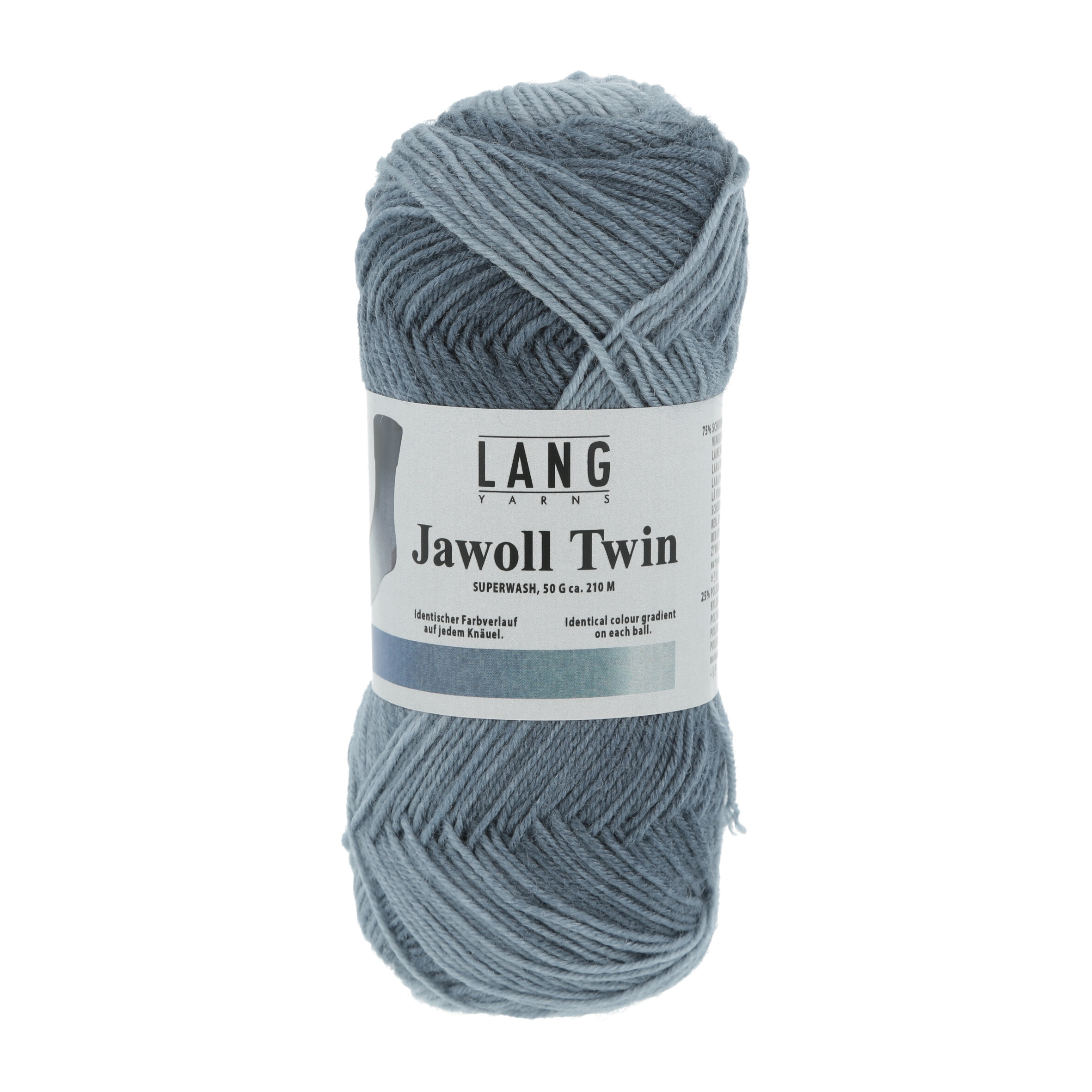Jawoll Twin Strumpfgarn von Lang Yarns 0506 - hellblau/jeans