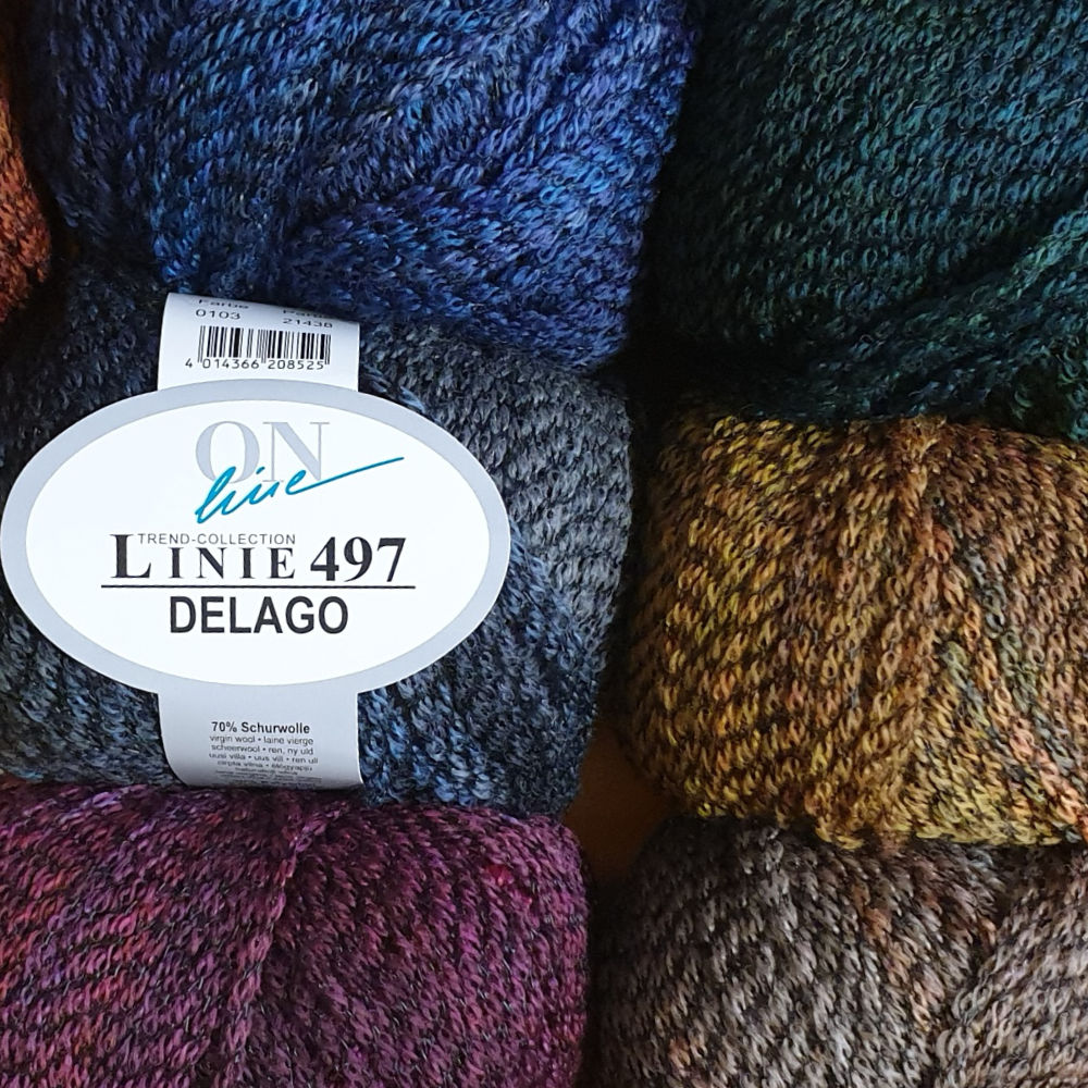 Delago Linie 497 von ONline 0108 - grün / petrol mouline