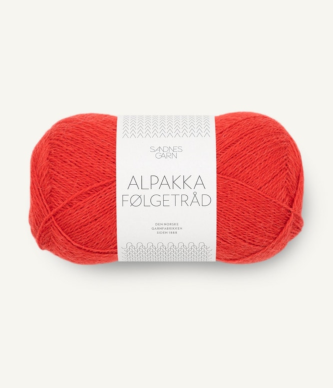 Alpakka Folgetrad von Sandnes Garn 4018 - scarlet red