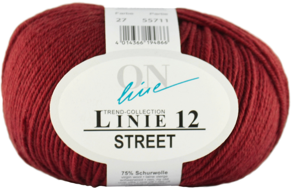 Street Linie 12 von ONline 0027 - weinrot