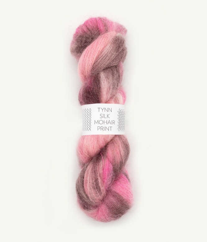 Tynn Silk Mohair Print von Sandnes Garn 4700 - Pink berries