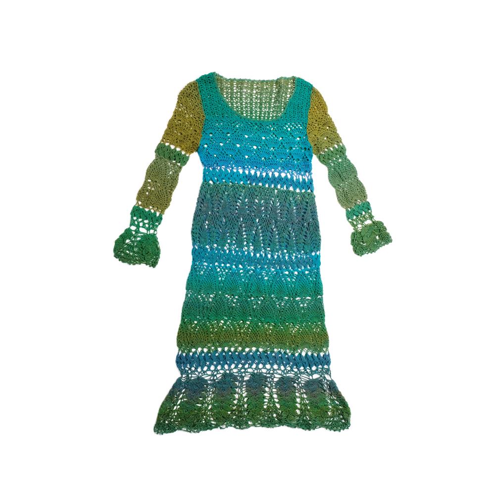 Kleid "Navidale" | Wollpaket mit Lace Ball 100 | Häkeln