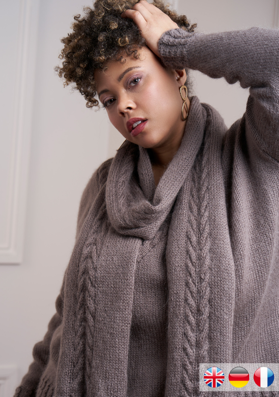 Schal Mae | Einzelanleitung | Stricken | Chloe Thurlow