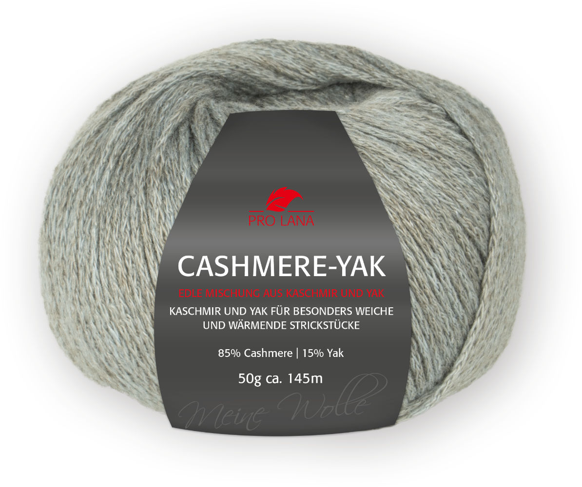 Cashmere-Yak von Pro Lana 0093 - hellgrau