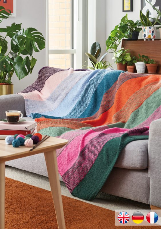 Decke Hibernate Throw | Einzelanleitung | Stricken | Chloe Thurlow