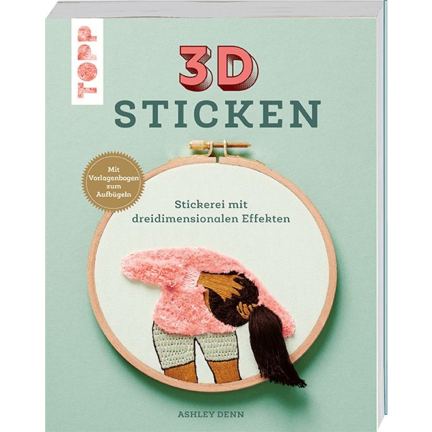 3D Sticken Stickerei mit dreidimensionalen Effekten 3D Sticken Stickerei mit dreidimensionalen Effekten