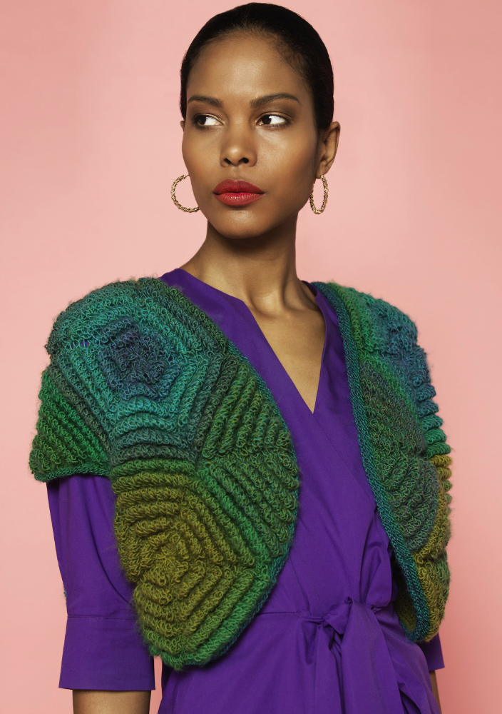 Jacke Puffy  | Wollpaket mit Zauber Flower  | Stricken | 