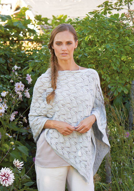 Delphine Poncho | Wollpaket mit Summerlite 4-fädig | Stricken