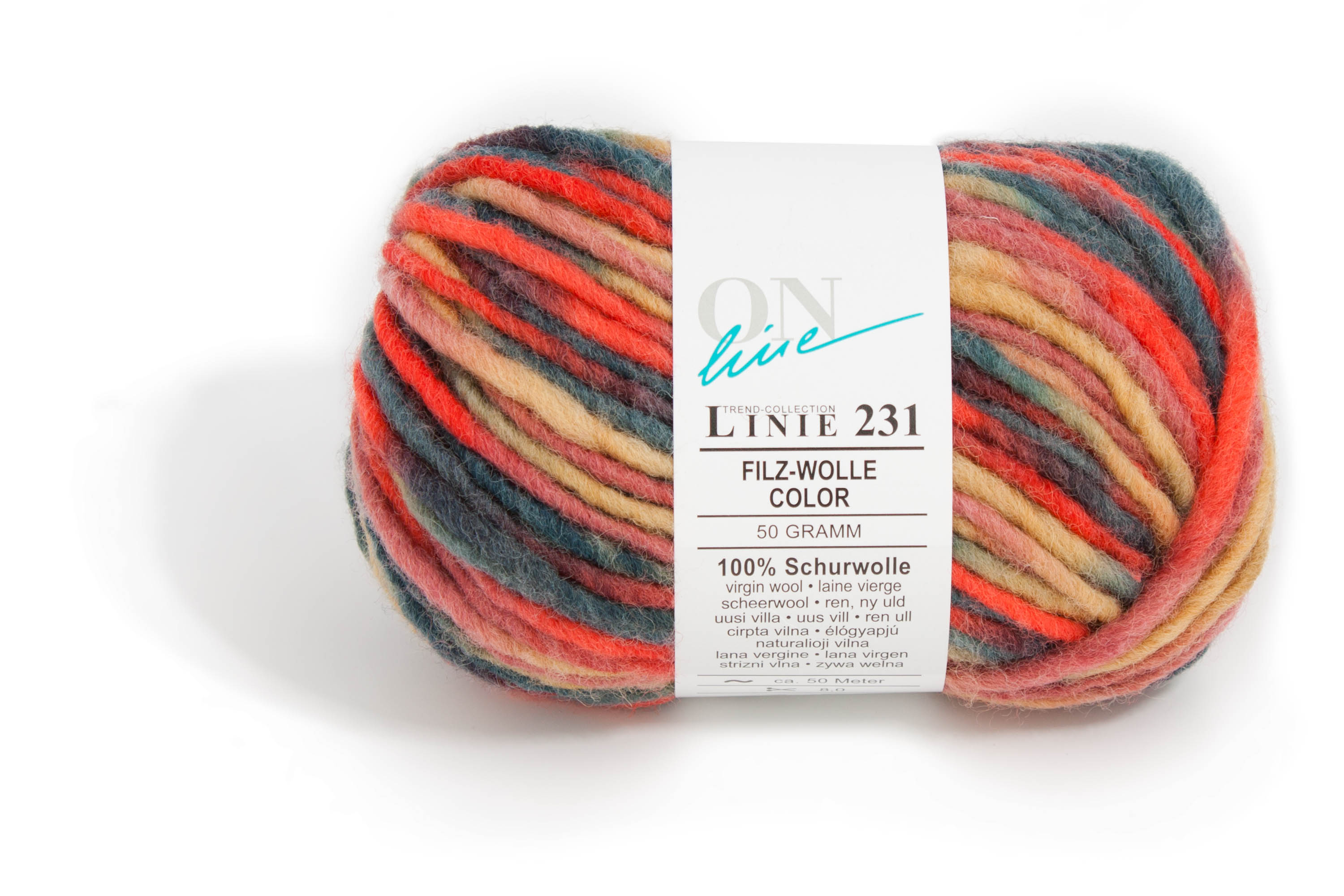 Filz Wolle Color Linie 231 von ONline