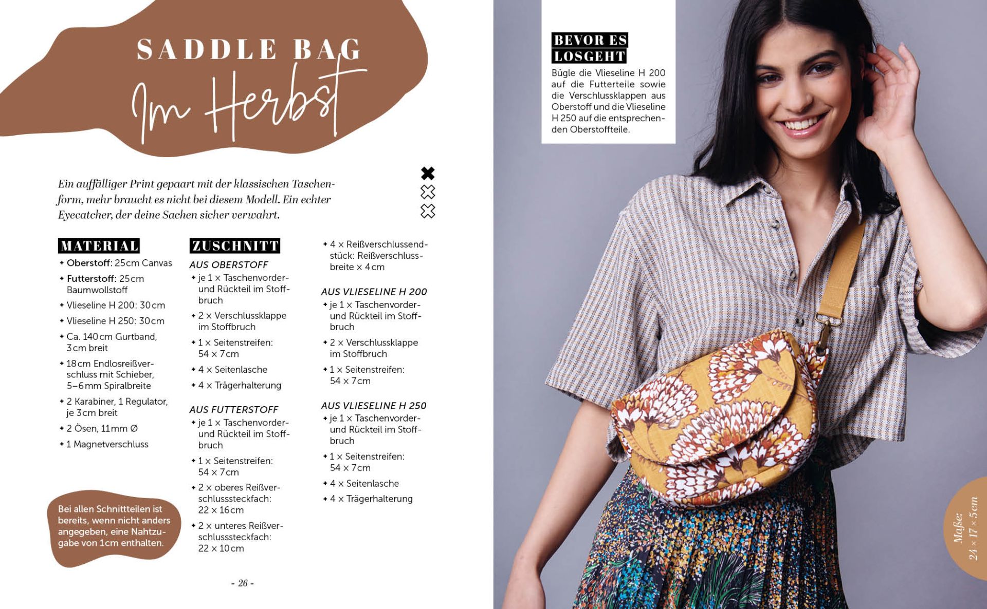 Bauchtaschen nähen - Trendige Crossbody-Bags und praktische Gürteltaschen von sportlich bis elegant