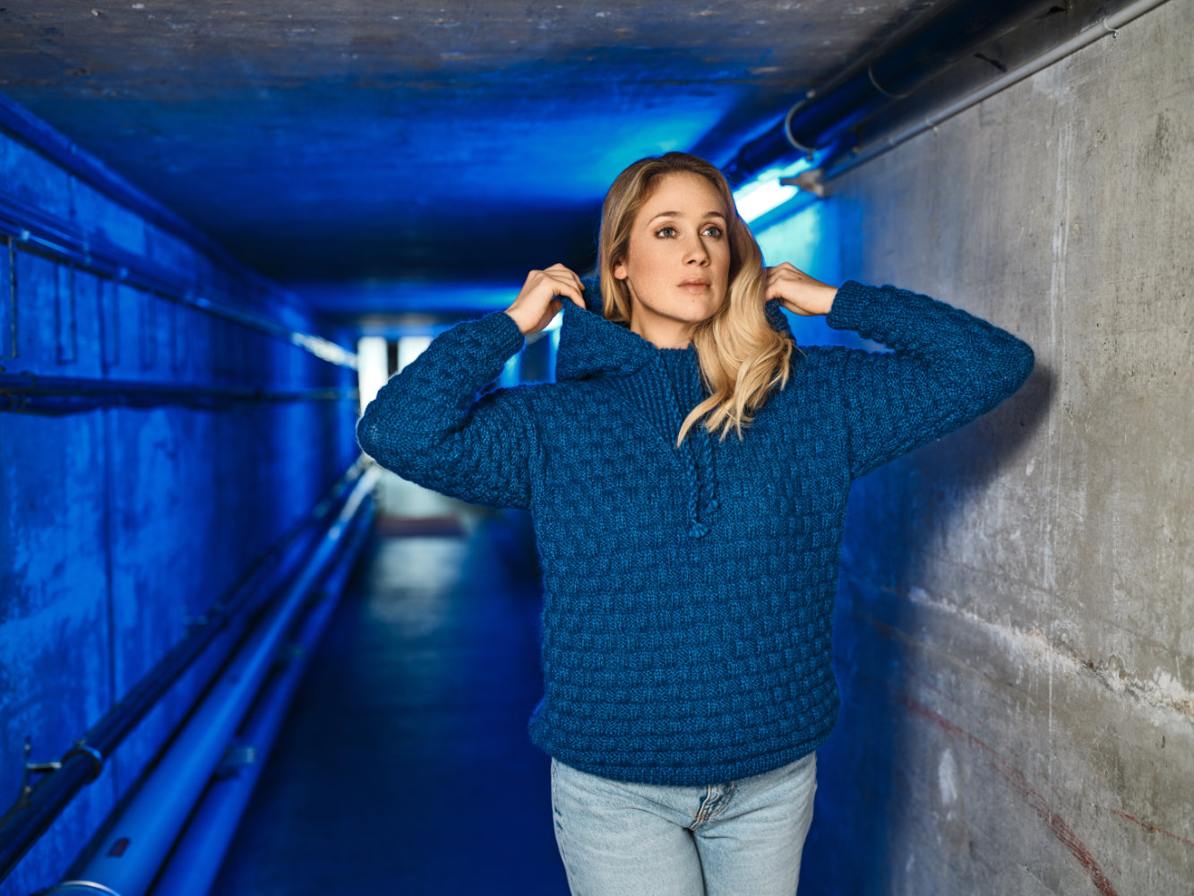 Kaputzenpulli mit Strukturmuster | Anleitungsheft | Wolle Merino Super Kid | Stricken | Pro Lana Kaputzenpulli mit Strukturmuster | Anleitungsheft | Wolle Merino Super Kid | Stricken | Pro Lana