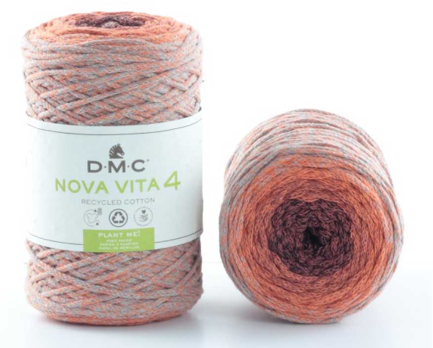 Nova Vita 4 Color Häkel- Makramee und Strickgarn von DMC 0105 - feuer