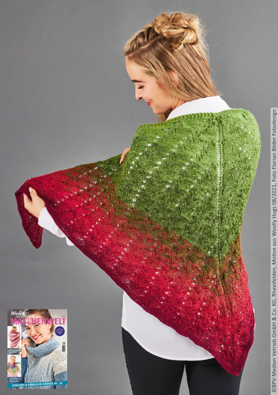 Tuch Verschlingungen | Anleitungsheft | Wolle Bobbel Merino Mix  | Stricken | Woolly Hugs